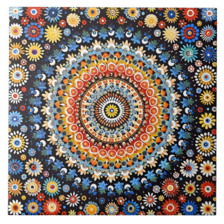 Vibrant Millefiori Elegant Mönster Kakelplatta