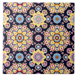 Vibrant Millefiori Elegant Mönster Kakelplatta