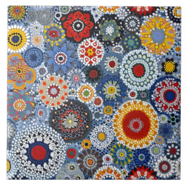 Vibrant Millefiori Elegant Mönster Kakelplatta