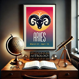 Vibrant minimal zodiaksignal Poster