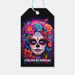 🌹 Vibrant Minne: Dam Catrina i Bloom 🌹 Presentetikett