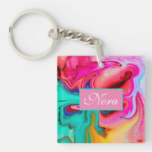 Vibrant Modern Marble Watercolor anpassar sig