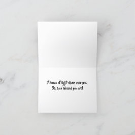 Vibrant Money Träd Ray of Light Card Tack Kort