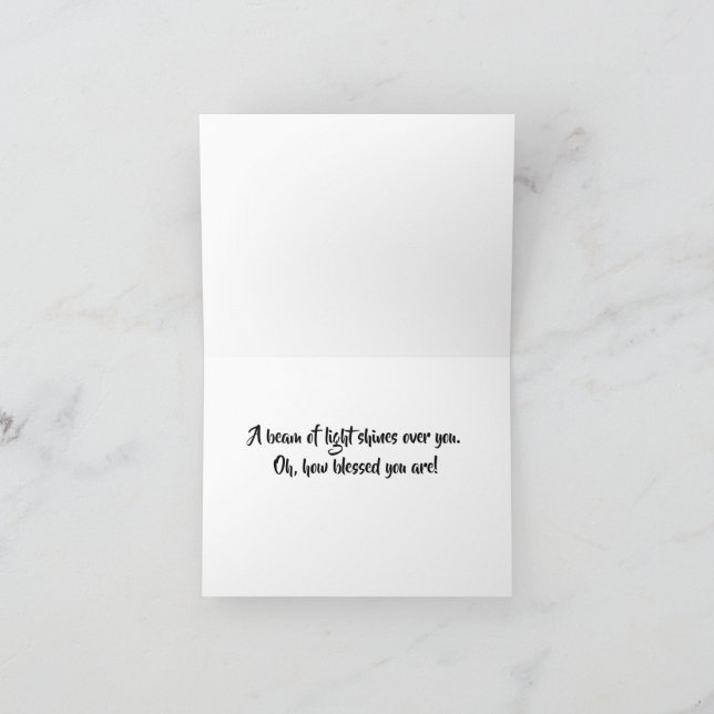Vibrant Money Träd Ray of Light Card Tack Kort (Inuti)
