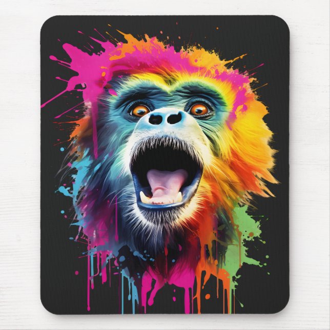 Vibrant Monkey Ansikte Musmatta (Framsidan)