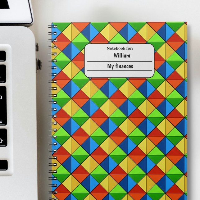 Vibrant mönster anteckningsbok (Vibrant pattern notebook)