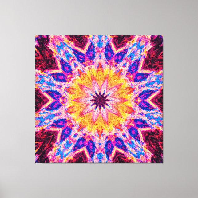 Vibrant Mönster Power Art Canvastryck (Framsida)