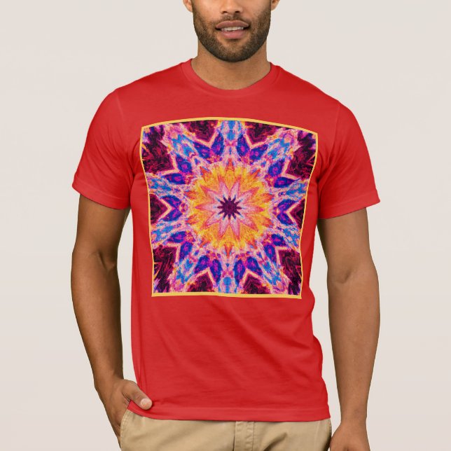 Vibrant Mönster Power Art T Shirt (Framsida)
