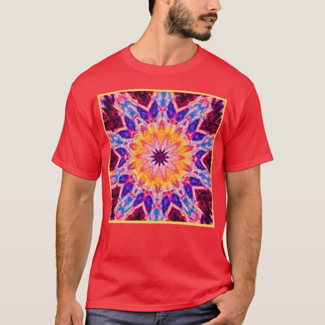 Vibrant Mönster Power Art T Shirt (Framsida)
