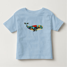 Vibrant Mosaic Whale T Shirt
