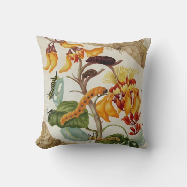 Vibrant Moth-skrift Kudde (Framsida)