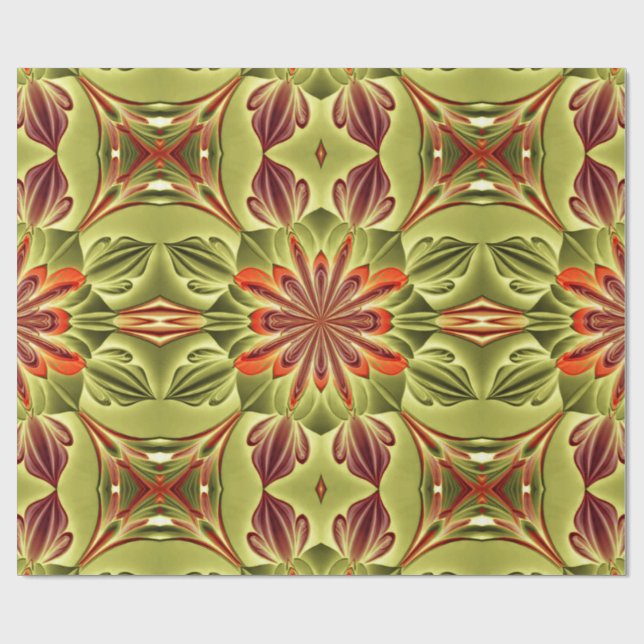 Vibrant multifärgad, klassiskt trendig mönster-des presentpapper (Platt)
