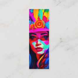 Vibrant Muse-bokmärke Mini Visitkort