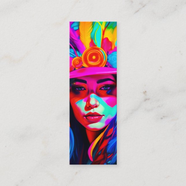 Vibrant Muse-bokmärke Mini Visitkort (Framsida)