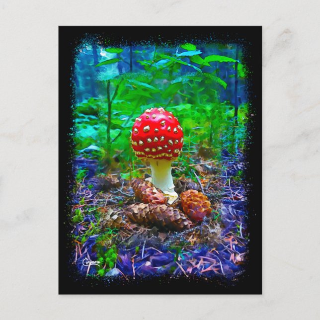 Vibrant Mushroom - vykort (Framsida)