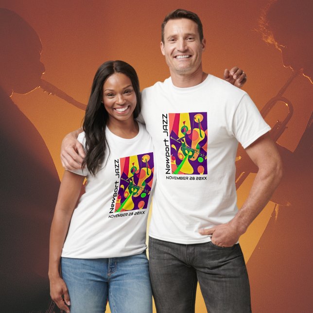 Vibrant Music Festival T-Shirt Anpassad design (Custom Festival Tee Shirt)