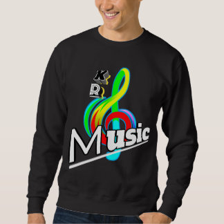 "Vibrant Music Logotyp T-Shirt - Perfekt för musik Lång Ärmad Tröja
