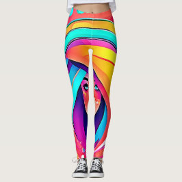 Vibrant musikflöde leggings