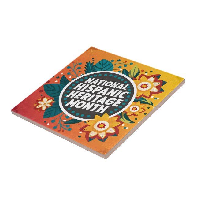 Vibrant National Hispanic Heritage Month Kakelplatta (Sidan)