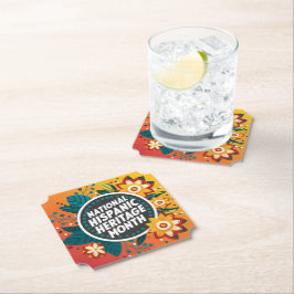 Vibrant National Hispanic Heritage Month Underlägg Papper