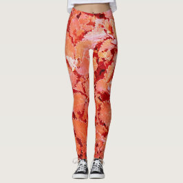Vibrant Natural Red Löv Leggings