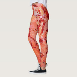 Vibrant Natural Red Löv Leggings