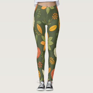 Vibrant naturlaging - Organic Digital Print Leggings
