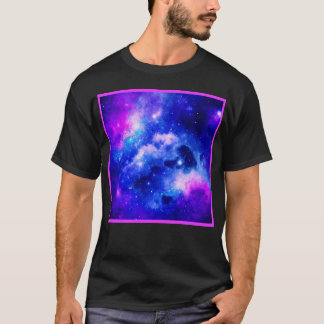Vibrant Nebula Exploration Mönster T Shirt