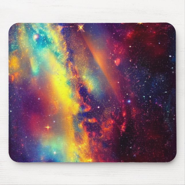 Vibrant Nebula Mousepad Musmatta (Framsidan)