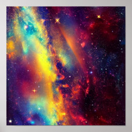 Vibrant Nebula Poster