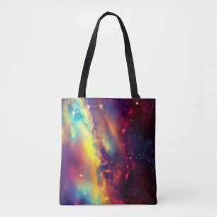Vibrant Nebula Tote Bag Tygkasse