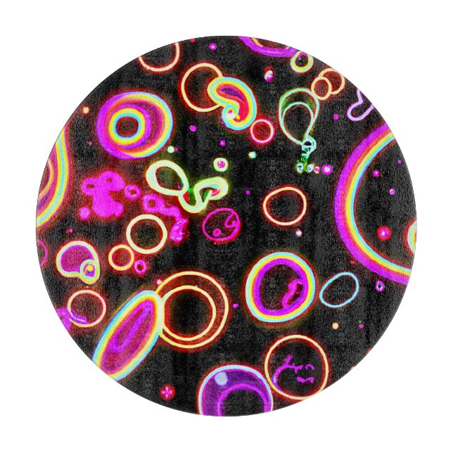 Vibrant Neon Glow Mönster (Framsidan)