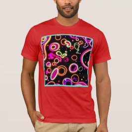 Vibrant Neon Glow Mönster T Shirt