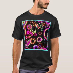 Vibrant Neon Glow Mönster T Shirt