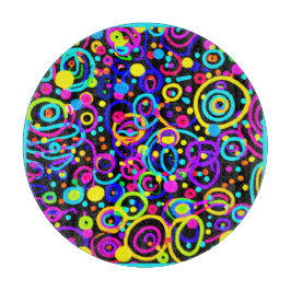 Vibrant Neon Mönster Art Design