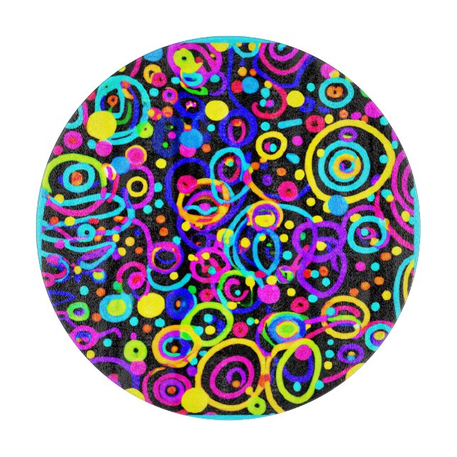 Vibrant Neon Mönster Art Design (Framsidan)