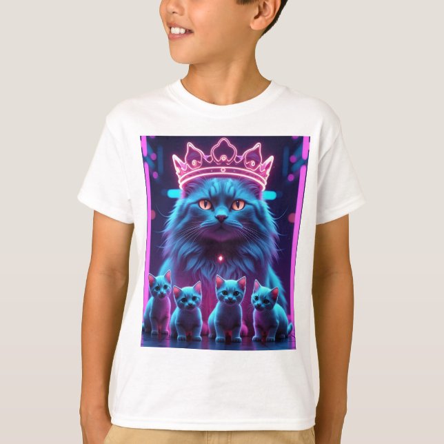 Vibrant Neon Pop Art Design for T-Shirts (Framsida)