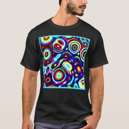 Vibrant Neon Pulse Mönster T Shirt