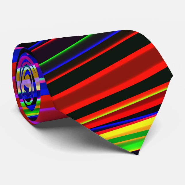 Vibrant Neon Striped Abstract Pattern Slips (Rullad)