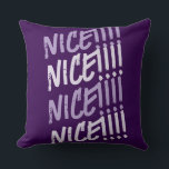 Vibrant "NICE!!!!!" Mönster dekorativ fyllning Kudde<br><div class="desc">Öka ditt utrymme med vår Vibrant "NICE!!!!!!" Dekorativ fyllning i mönster! Den här öga-kudden har en roligt och kraftfull design i fet färg, perfekt för att lägga till ett personlighetsskikt i vilket rum som helst. Det är inte bara en snyggt utan också ett bekvämt tillägg till soffa, säng eller favoritstol....</div>