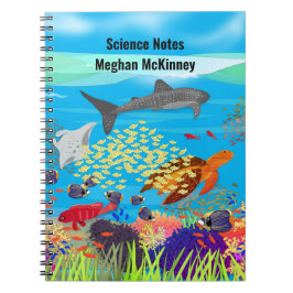 Vibrant Ningaloo Coral Reef Inspired Anteckningsbok
