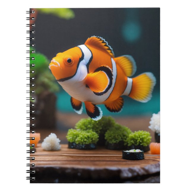 Vibrant Ocellaris Clownfish bärbar dator Anteckningsbok (Framsidan)