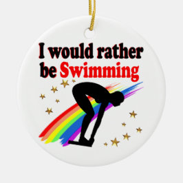 VIBRANT OCH FÄRG JAG SKULLE SNARARE BLI SVÅRA JULGRANSPRYDNAD KERAMIK