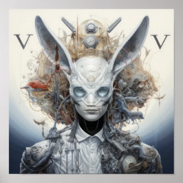 Vibrant och inkapslad V8-motorPoster - Perfekt Poster