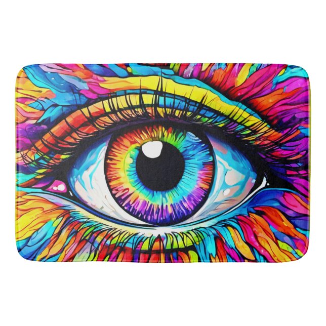 Vibrant Öga Art Badrumsmatta (Framsidan)