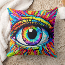 Vibrant Öga Art Kudde