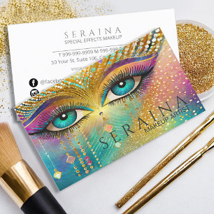 Vibrant Ögon Kreativ Makeup ID1037 Visitkort