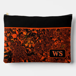Vibrant Orange Cosmetic Pouch