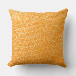 Vibrant Orange Mönster design Kudde