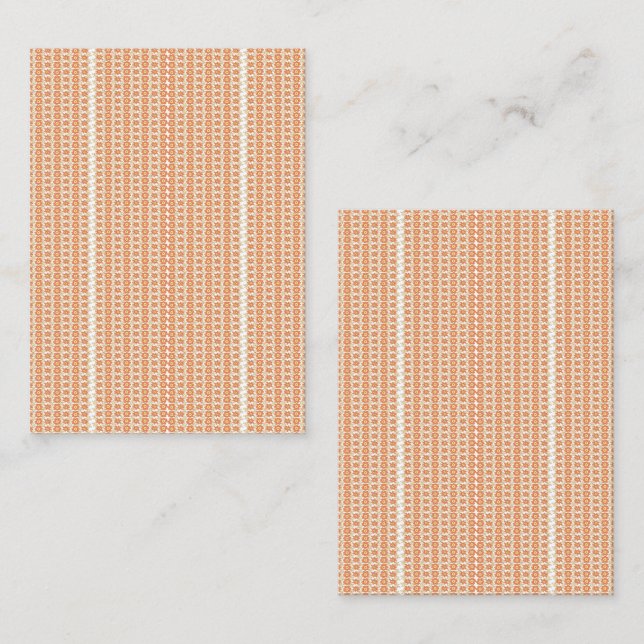 Vibrant Orange och vit strimlad bakgrund med Visitkort (Fram/baksida)